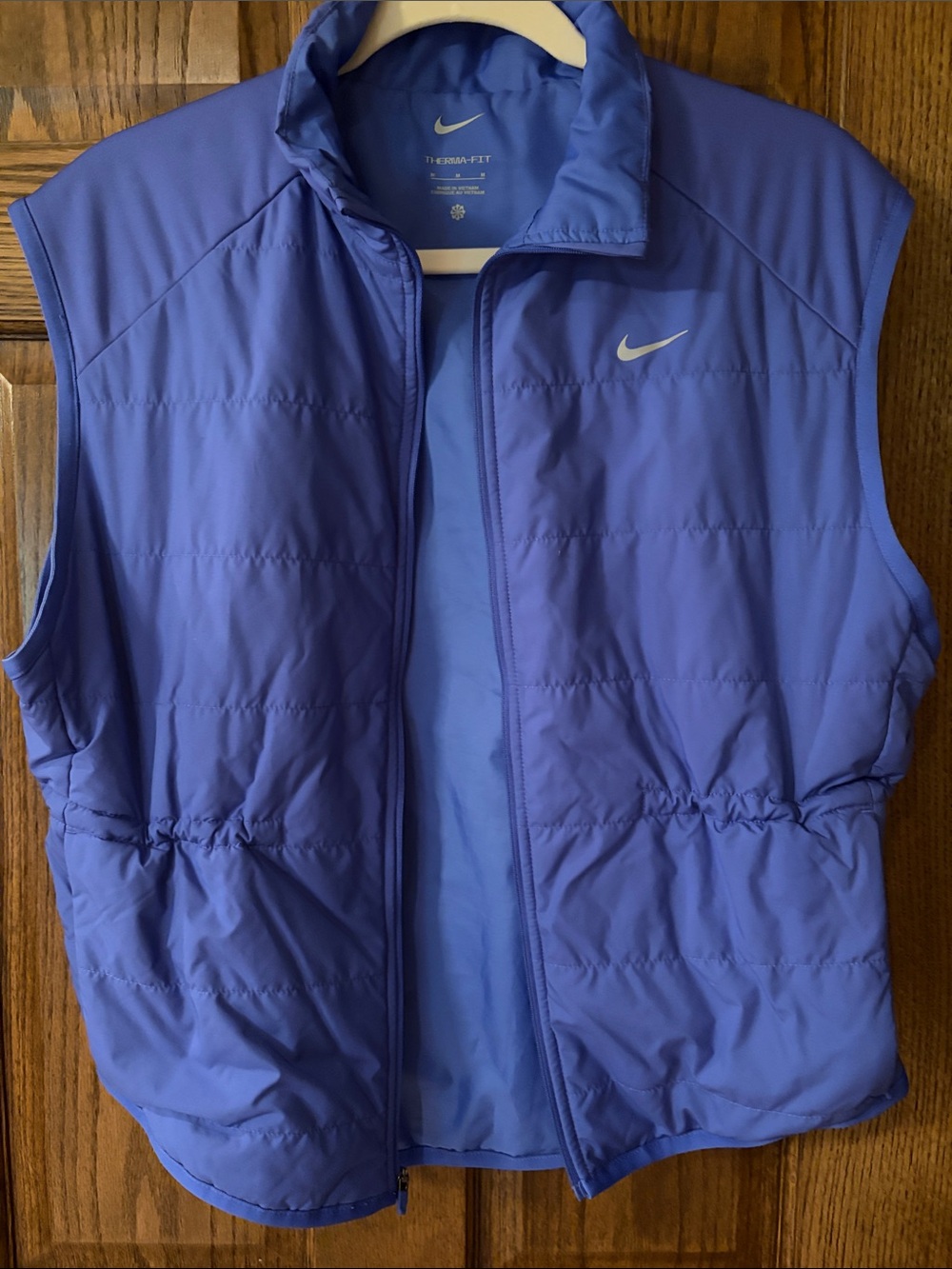 Nike Periwinkle Quilted Sleeveless Lightweight Vest